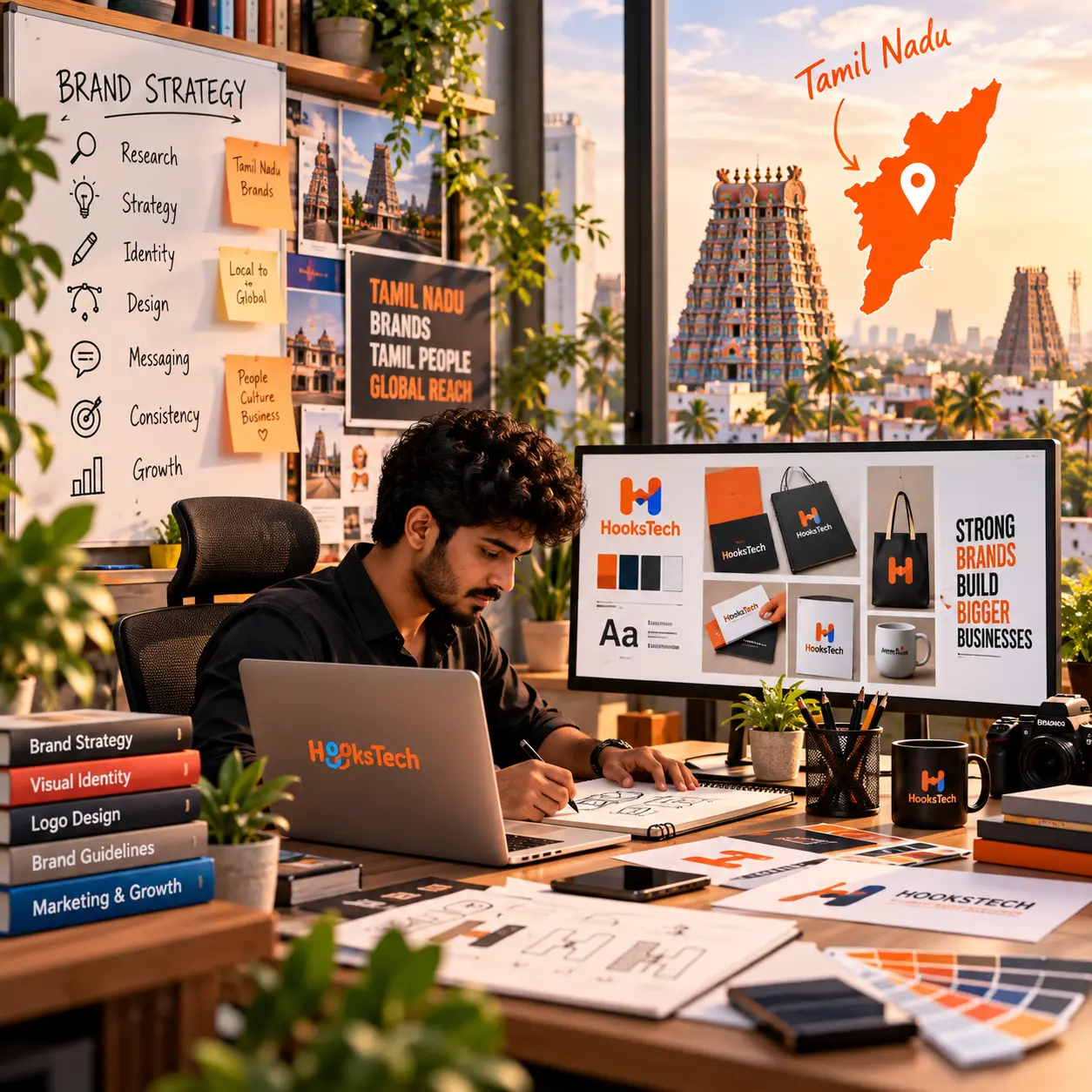 Branding Company in Tamil Nadu - Hooks Tech Brand Strategy, Logo Design & Visual Identity