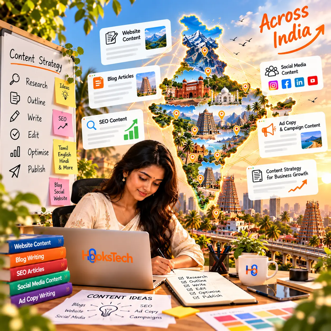 Content Writing Company in India - Hooks Tech