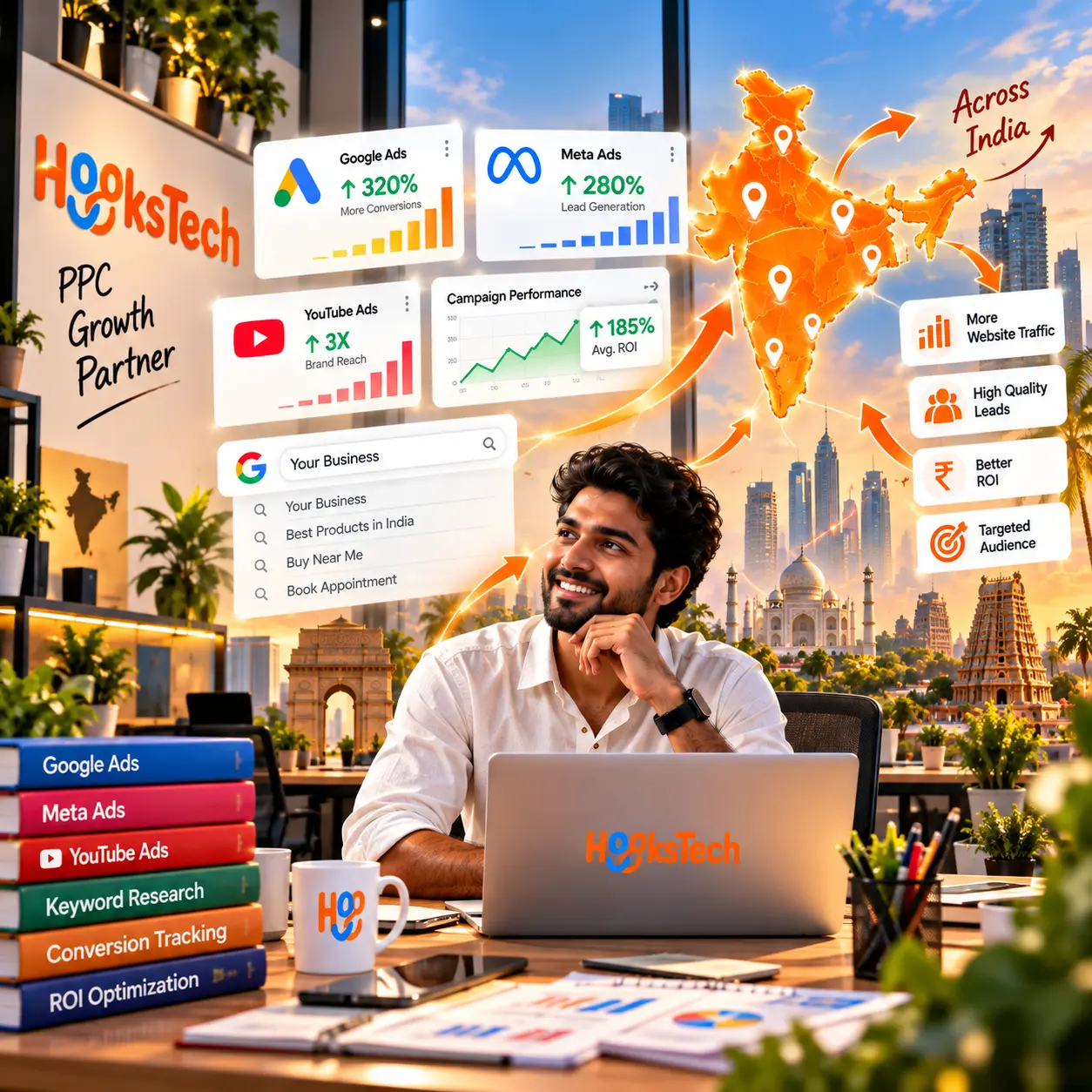 Hooks Tech - PPC Agency in India Google Ads and Paid Advertising Team