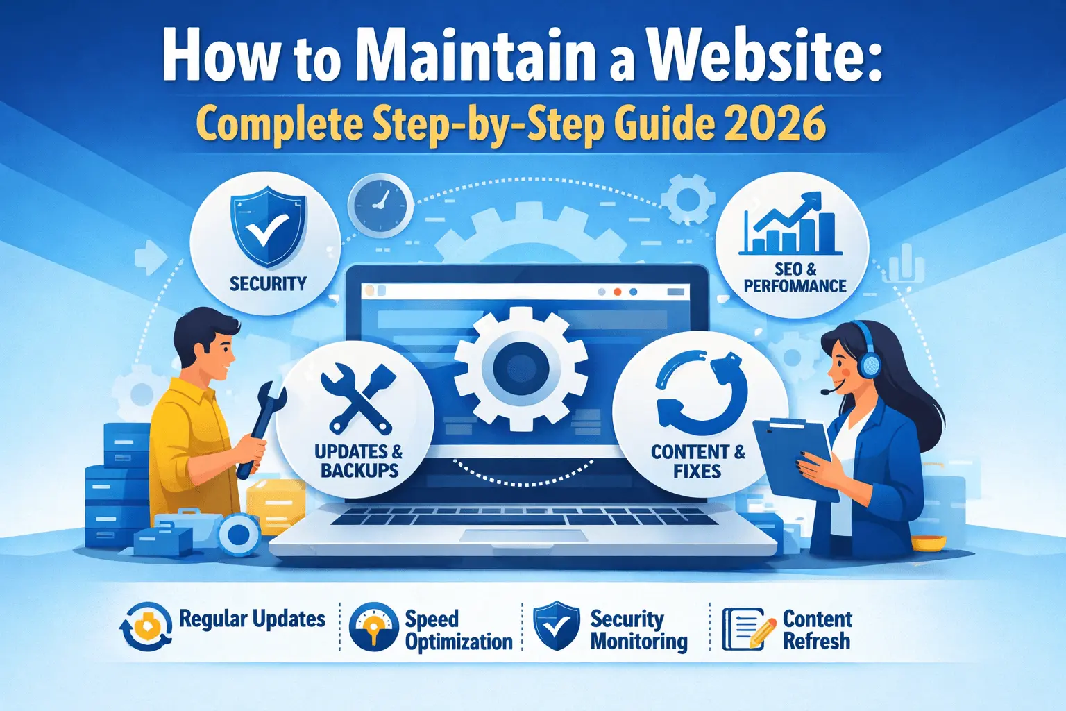 How to Maintain a Website: Complete Step-by-Step Guide 2026 | Hooks Tech
